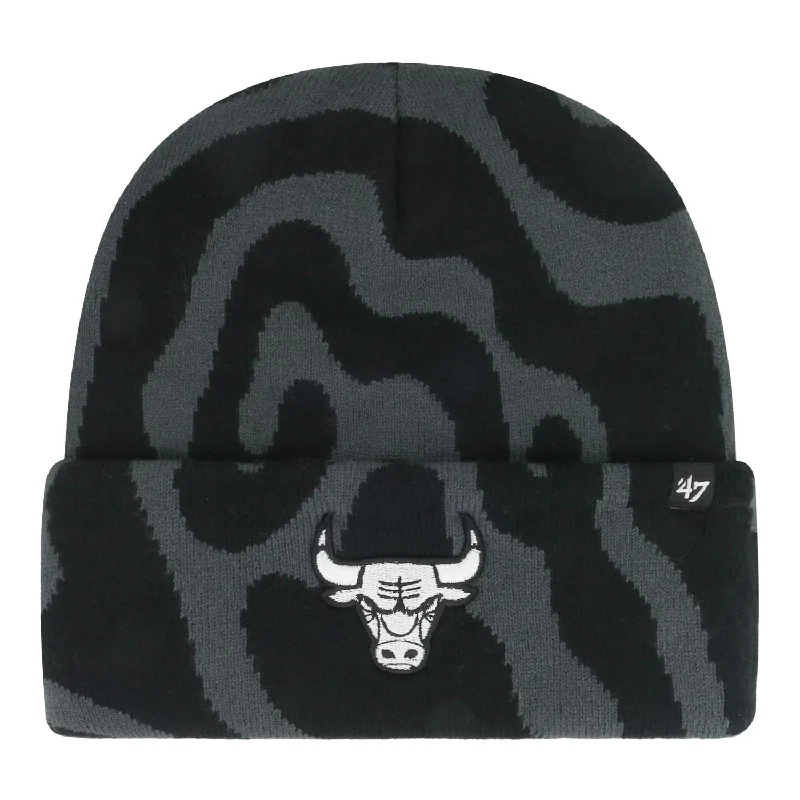 Ladies Chicago Bulls 47 Brand  Freeform Pattern Knit Hat