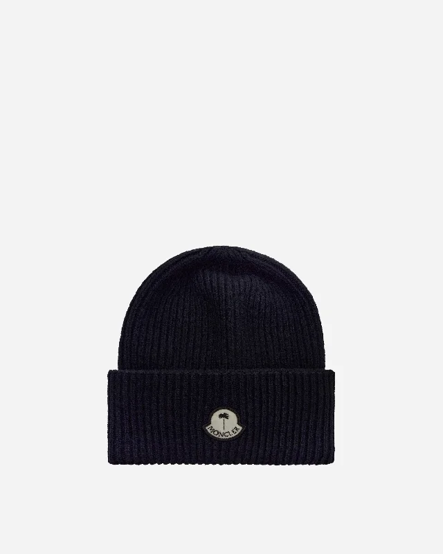 Palm Angels Wool Beanie Navy