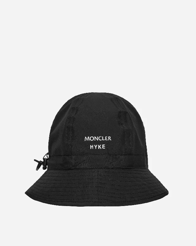 4 Moncler HYKE Bucket Hat Black