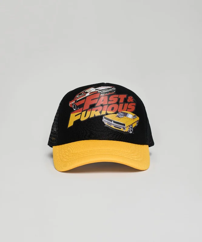 Fast & Furious Print Trucker Hat - Black