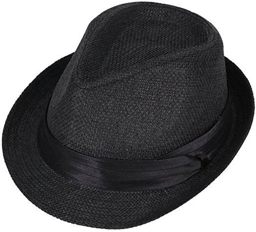 Unisex Cool Straw Classic Fedora Hat