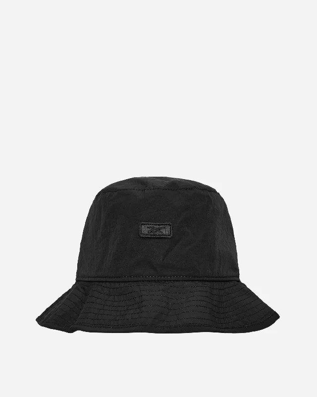 Machine-A Nylon Bucket Vector Hat Black