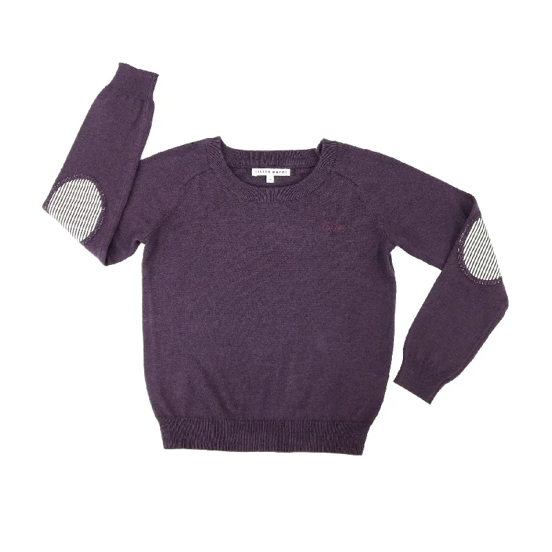 Little Parni Plum Boys Knit Sweater (K447)