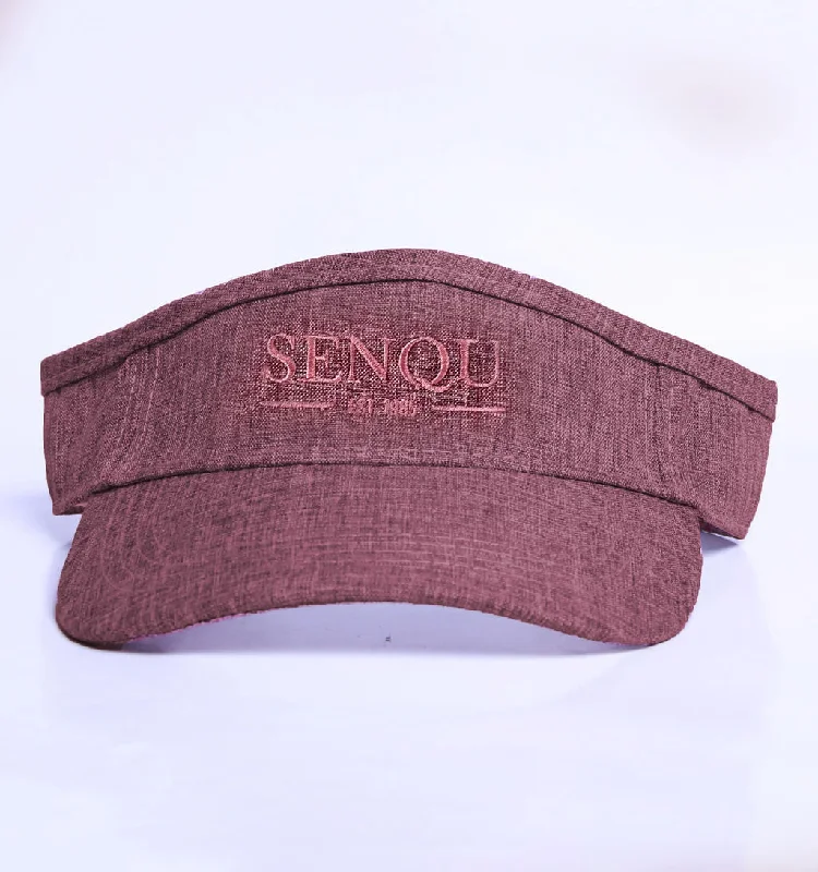 LINEN SUN VISOR - PINK