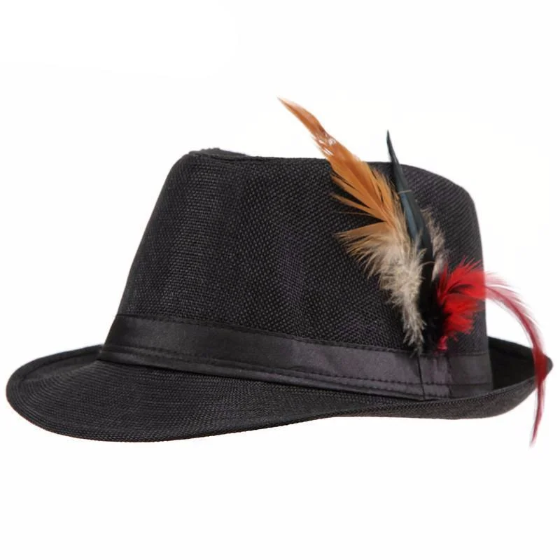 Fashion Feather Fedora Hat