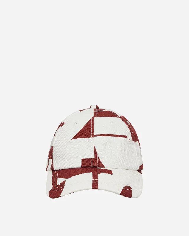 Printed Cotton Cap Red