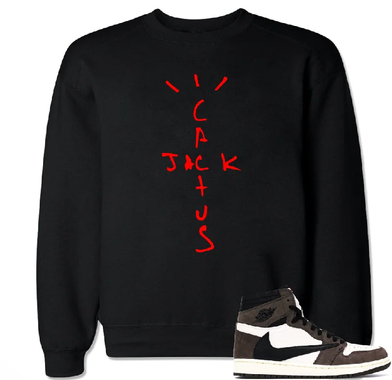 Men's Cactus Jack Travis Scott Retro 1 Crewneck Sweater