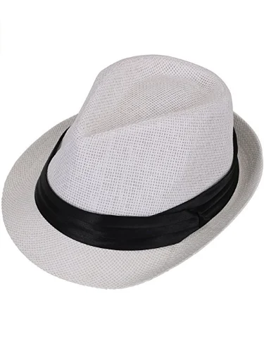 Unisex Fedora Summer Vintage Straw Hat