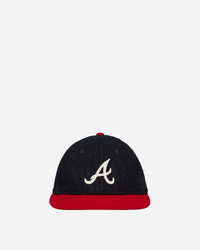 Atlanta Braves Heritage Series Retro Crown 9FIFTY Strapback Cap Navy