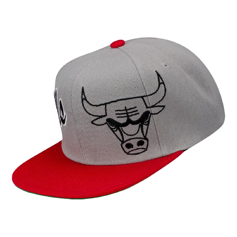 Chicago Bulls Mitchell & Ness Split Knockout Snapback