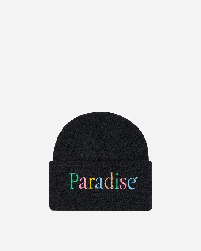 Colors Logo Cuff Beanie Black