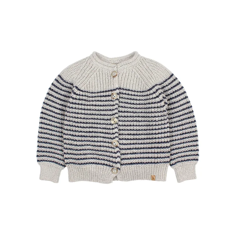 Buho Light Grey Bretone Cardigan