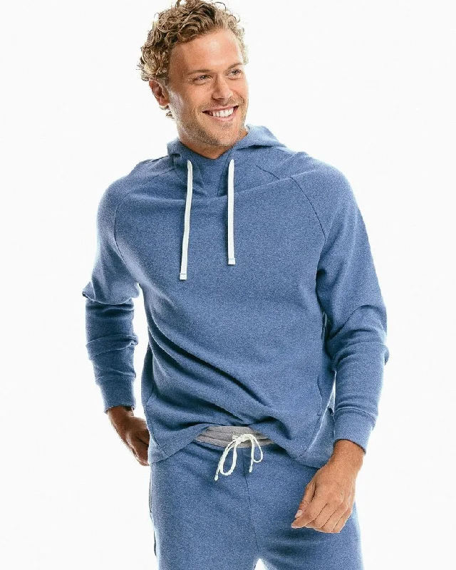 Southern Tide Ryker Heathered Hoodie - Heather Seven Seas Blue