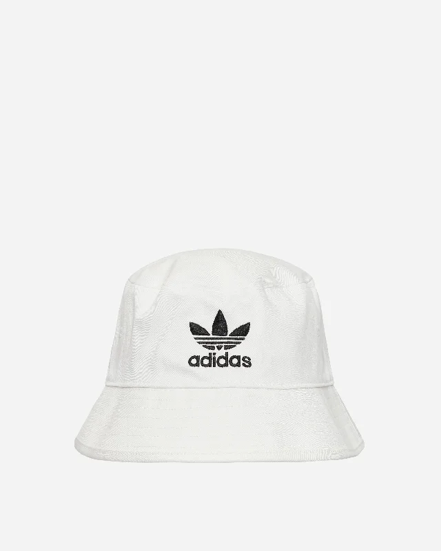 Trefoil Bucket Hat White