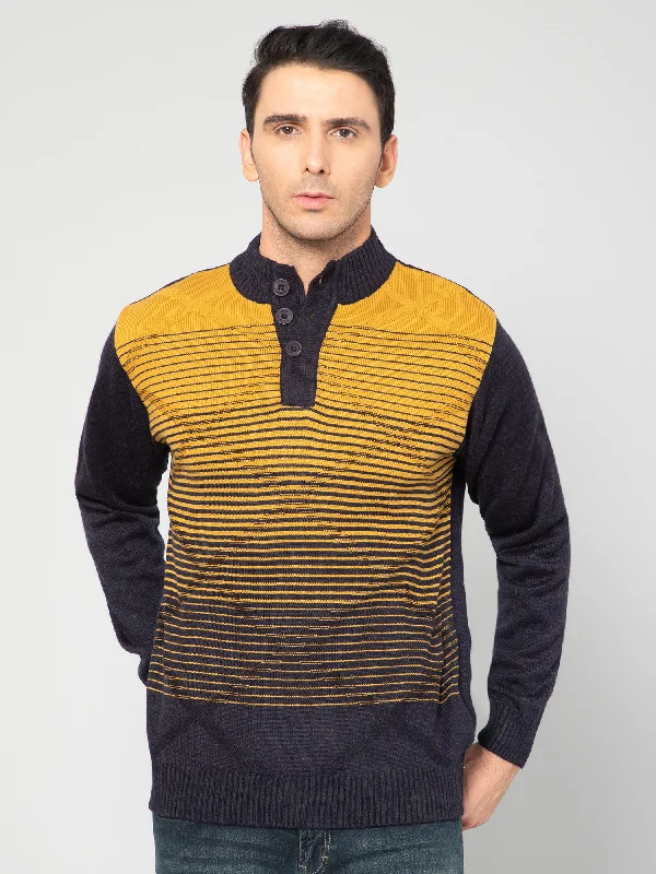 Men Mustard Sweater