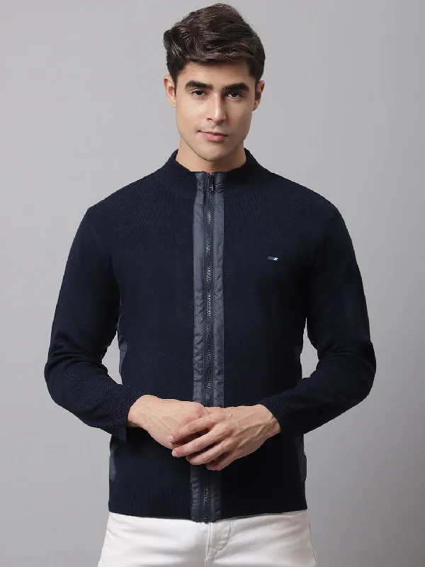 Men Navy Sweater