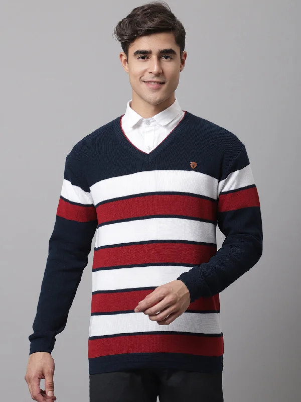 Men Navy Sweater