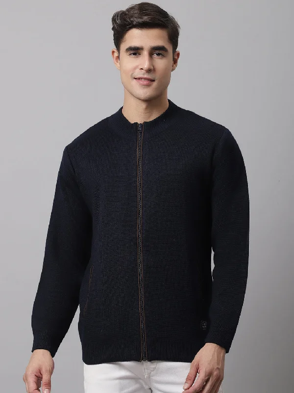 Men Navy Sweater