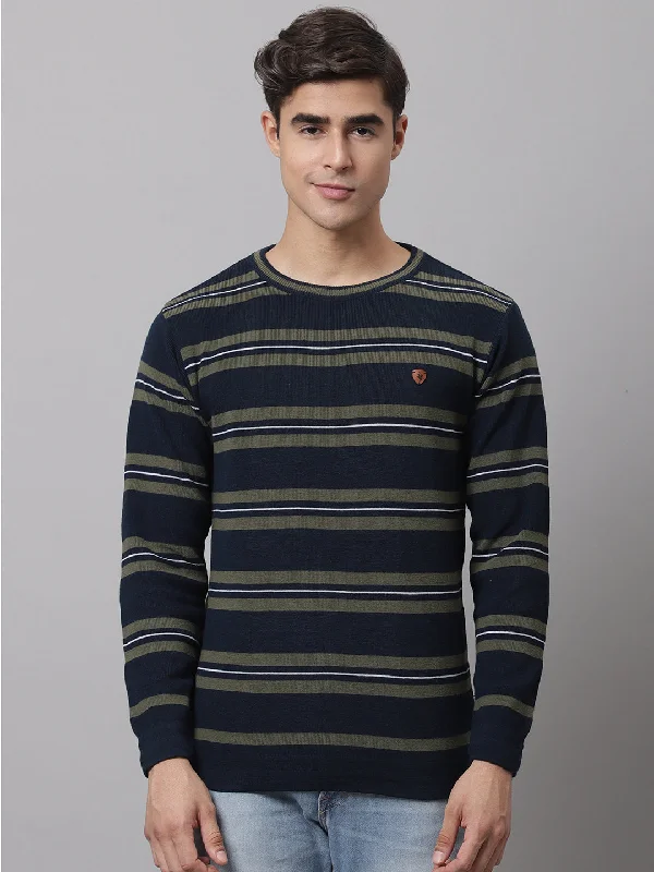 Men Olive Sweater