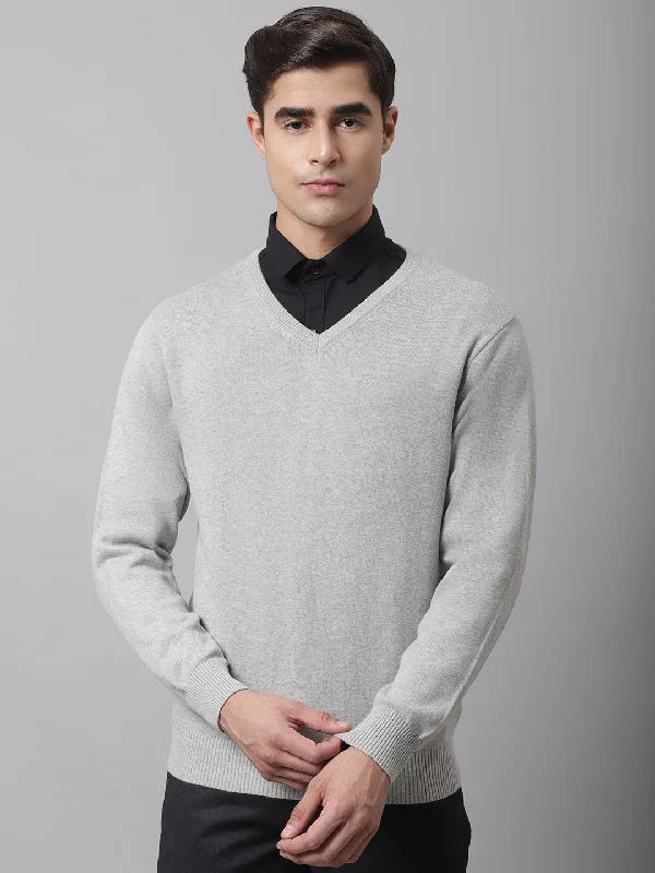 Men's Grey Melange Sweater