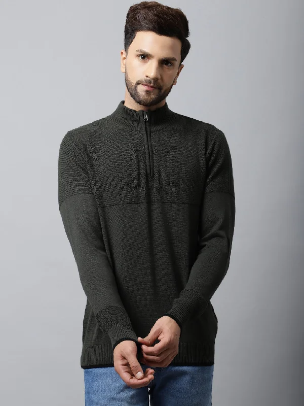 Mens Olive Sweater