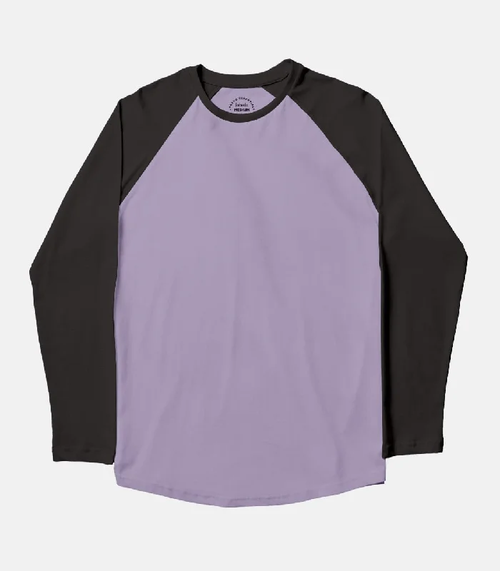 Basic-Purple | Unisex Baseball T-shirt