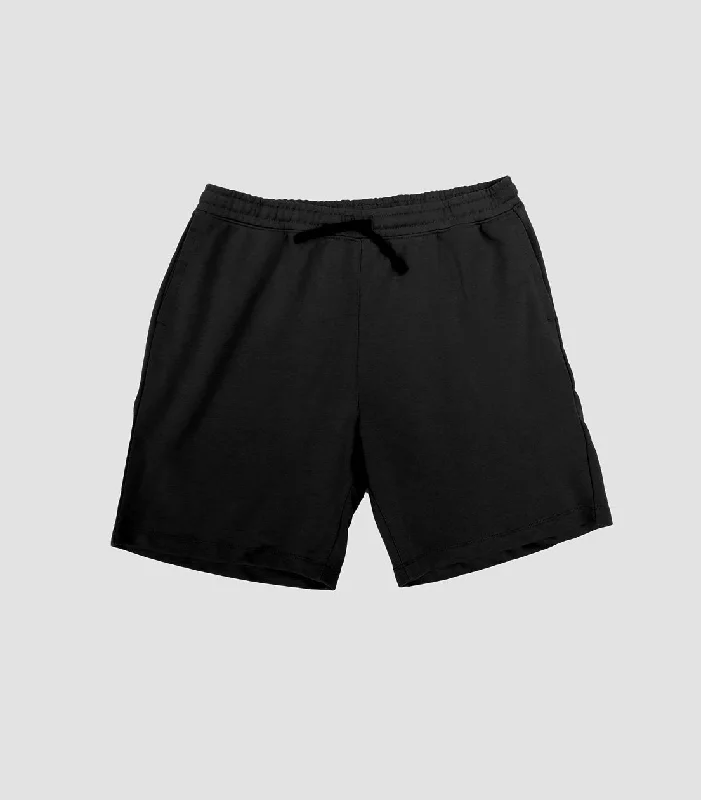 Black | Men's Terry Shorts