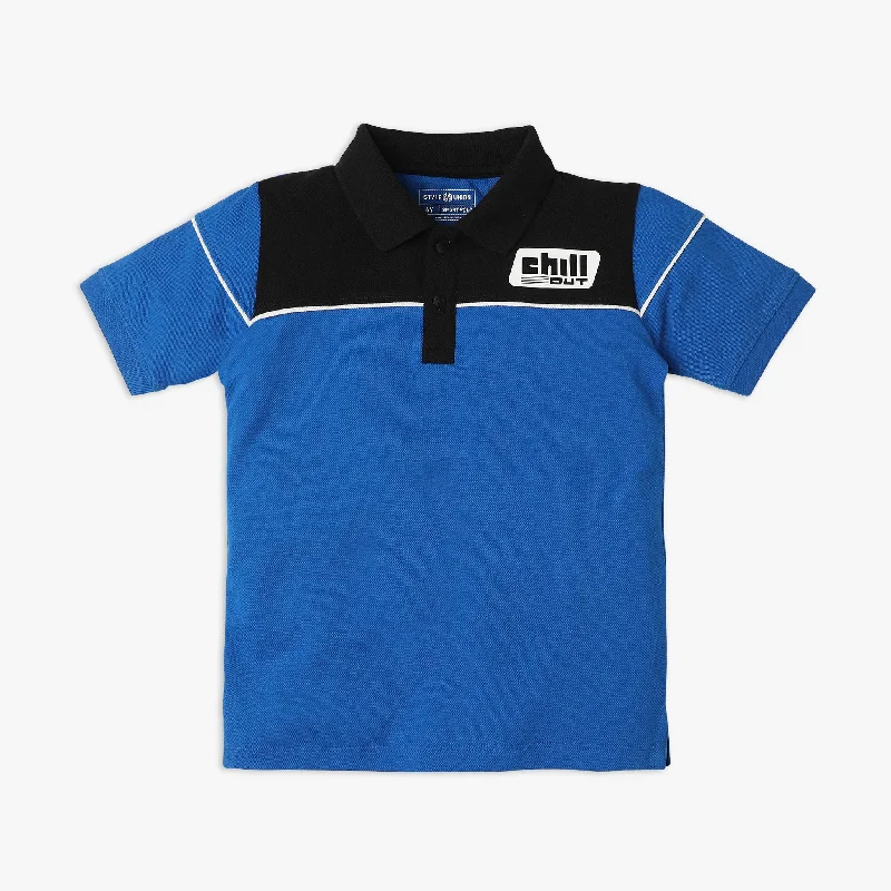 Boys Regular Fit Cut and Sew T-Shirt