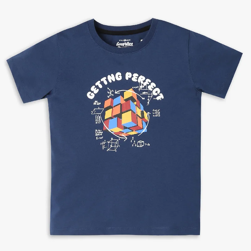 Boys Regular Fit Graphic T-Shirt