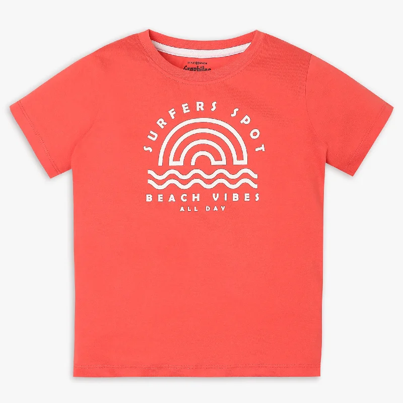 Boys Regular Fit Graphic T-Shirt