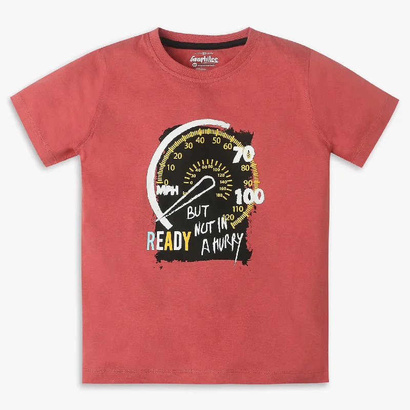 Boys Regular Fit Graphic T-Shirt