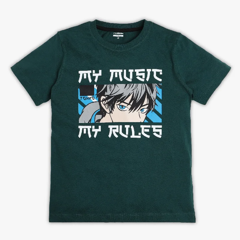 Boys Regular Fit Graphic T-Shirt