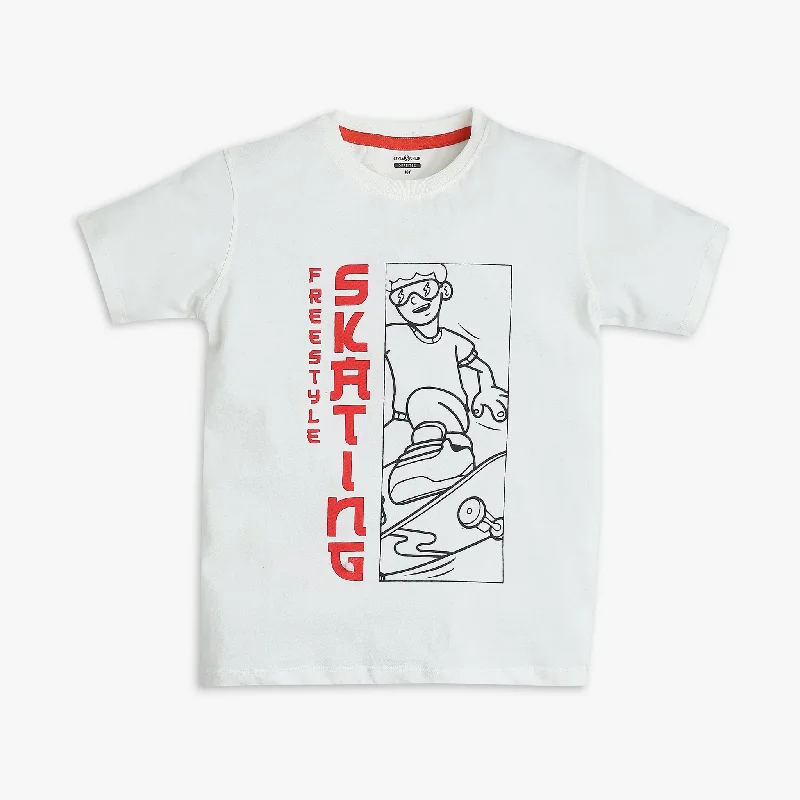 Boys Regular Fit Graphic T-Shirt