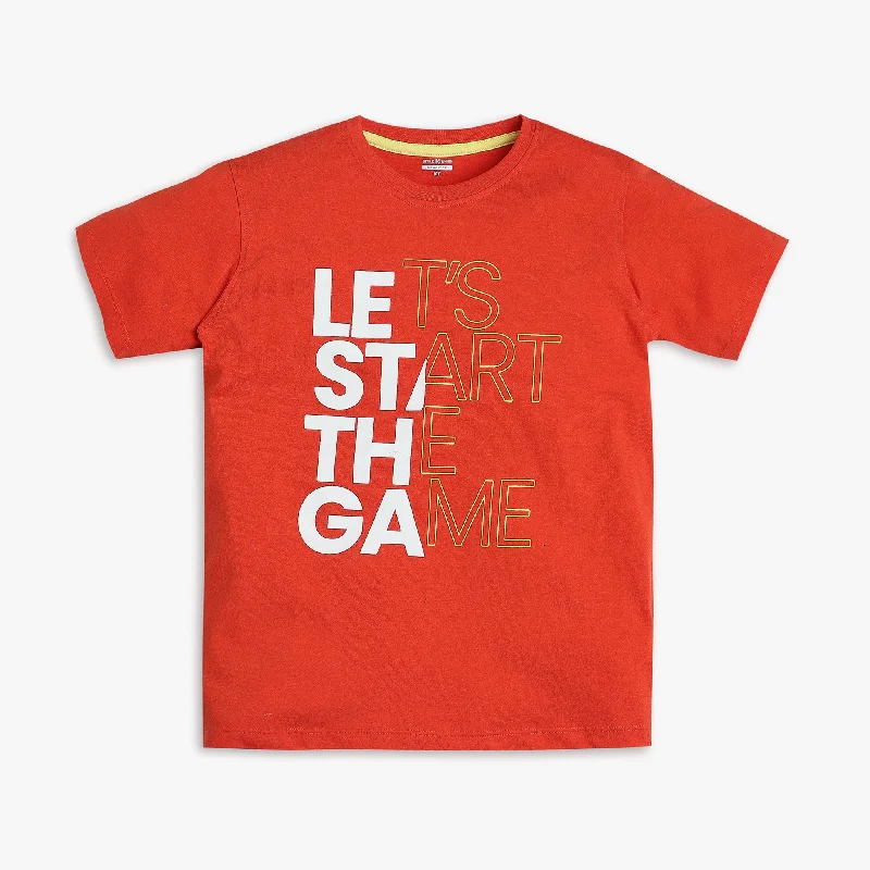 Boys Regular Fit Graphic T-Shirt