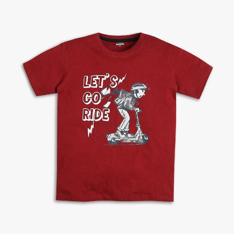 Boys Regular Fit Graphic T-Shirt