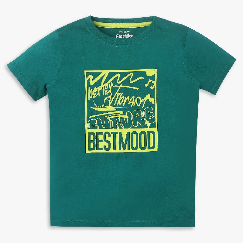 Boys Regular Fit Printed T-Shirt