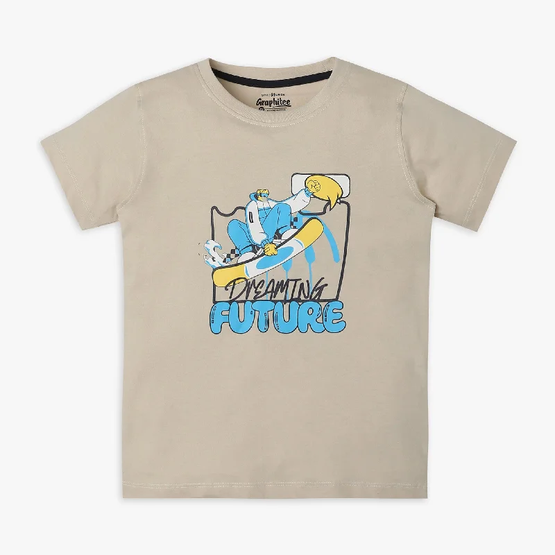 Boys Regular Fit Printed T-Shirt