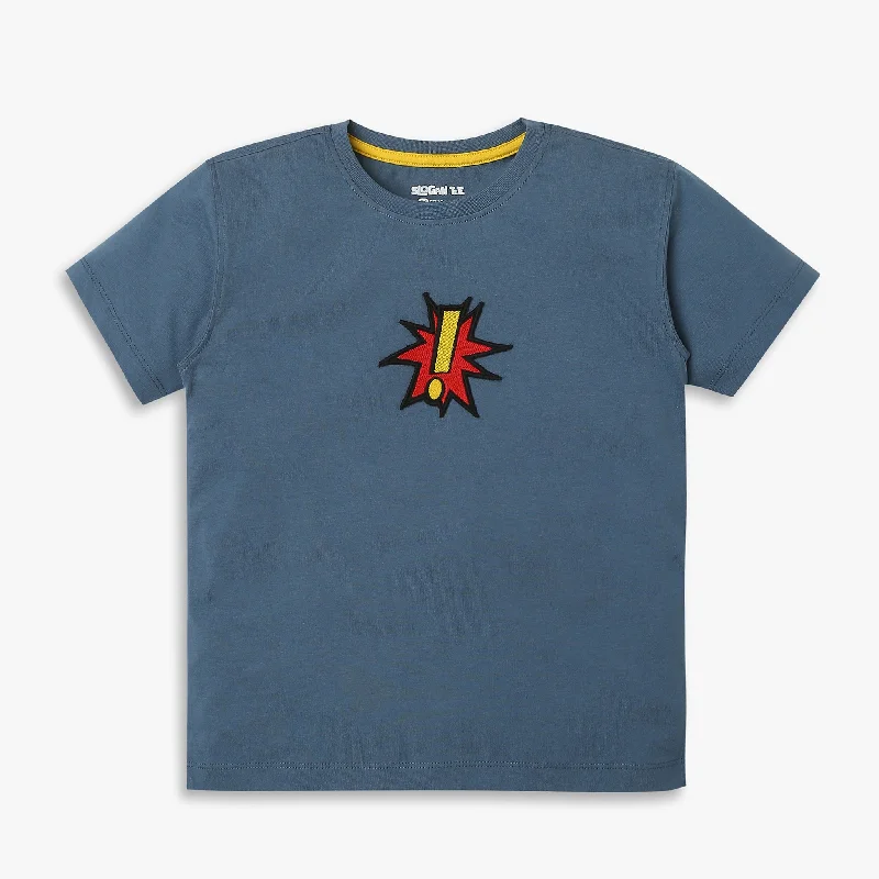 Boys Regular Fit Solid T-Shirt