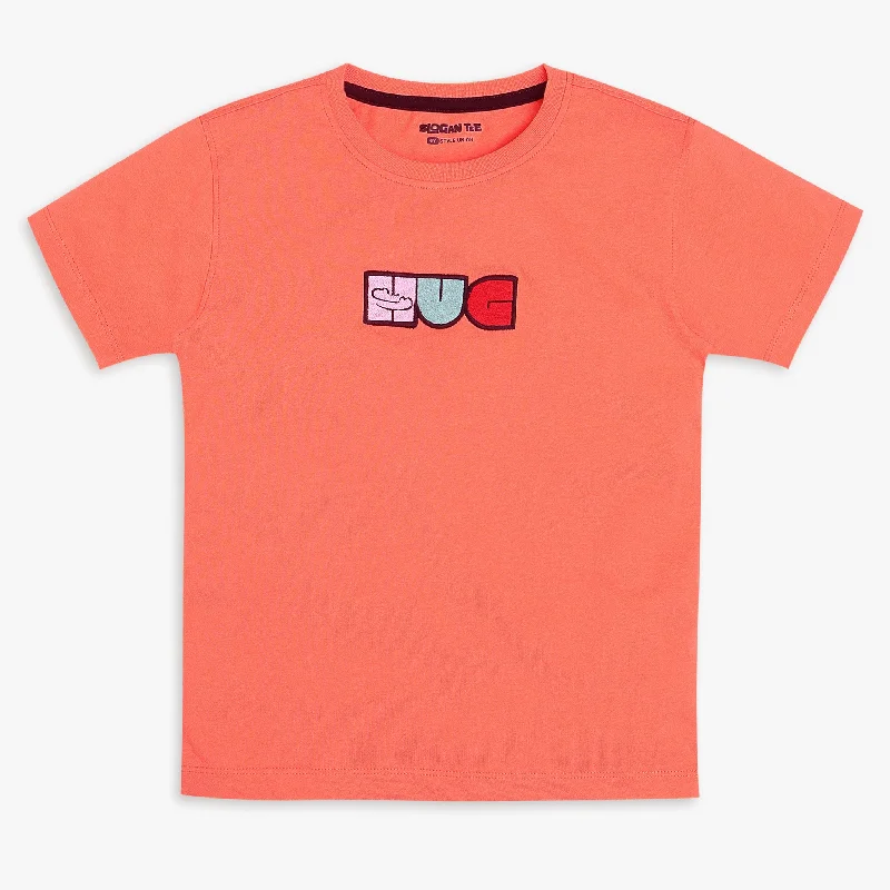 Boys Regular Fit Solid T-Shirt