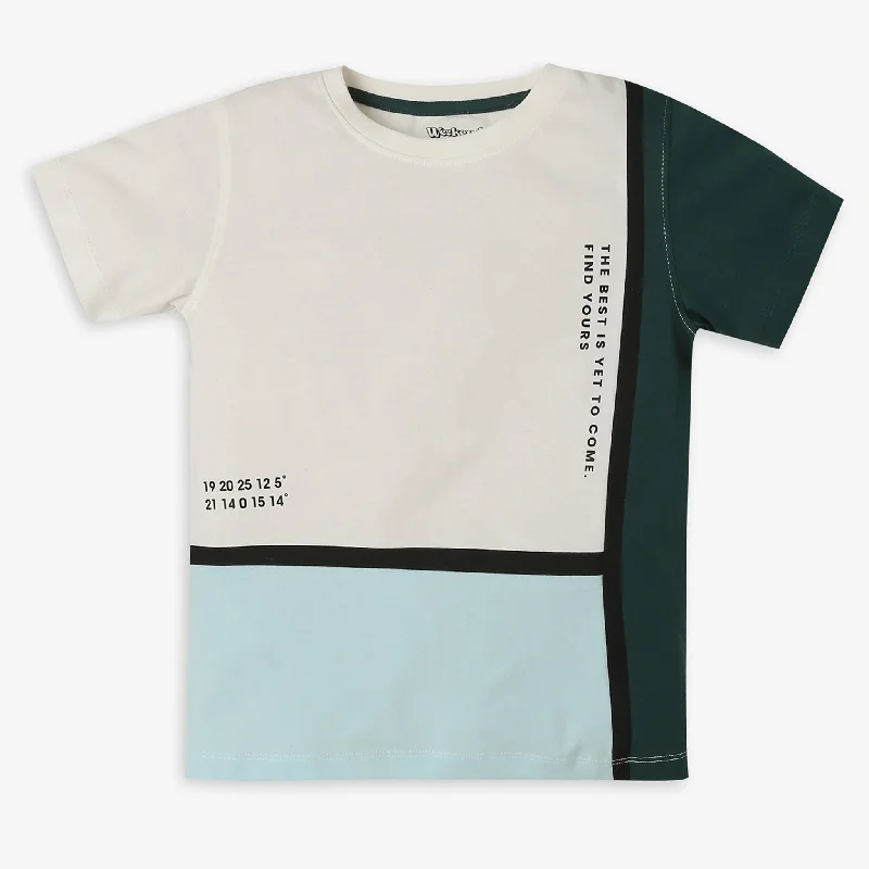 Boys Regular Fit Solid T-Shirt