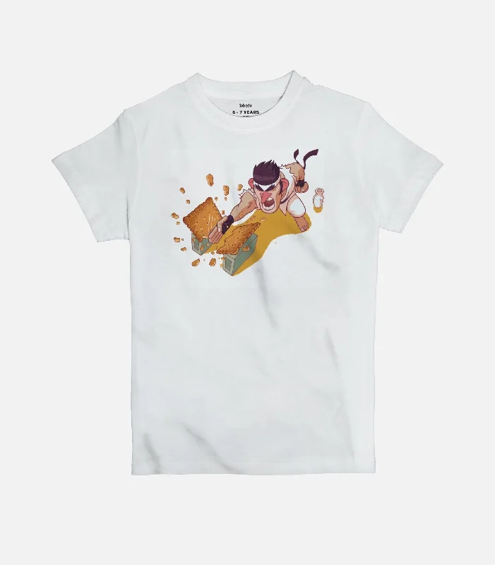 Cracker Karate | Kid's Basic Cut T-shirt