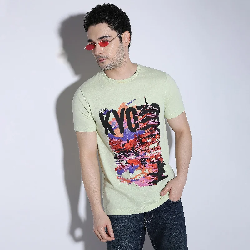 Large Graphic Tees - Cotton Jersey Regular Fit T-Shirt