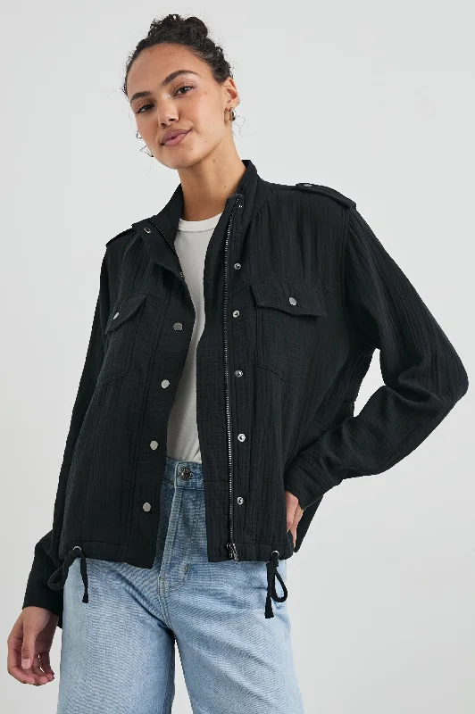 COLLINS JACKET - GAUZE BLACK