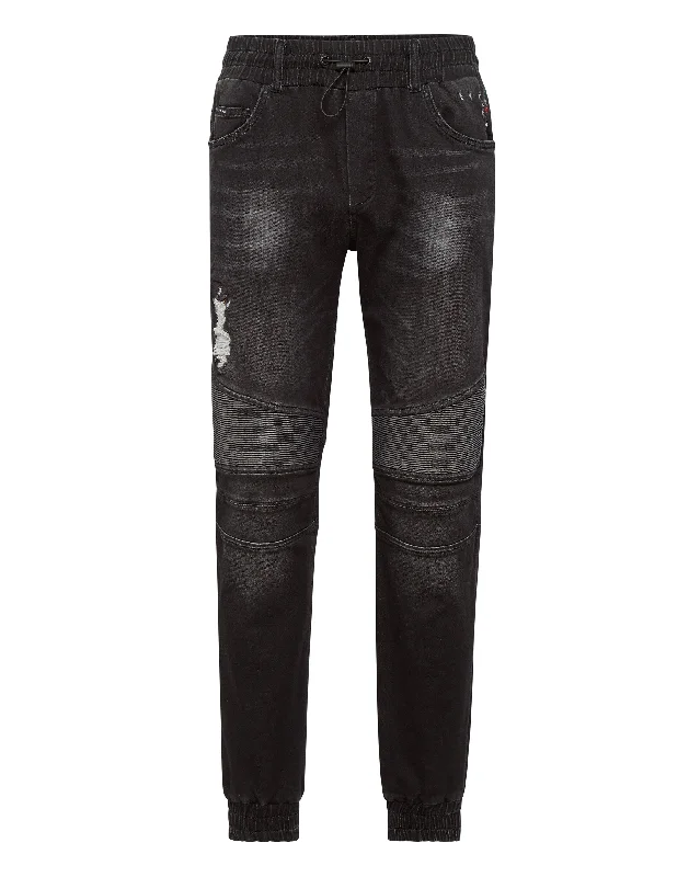 Denim Jogging Trousers