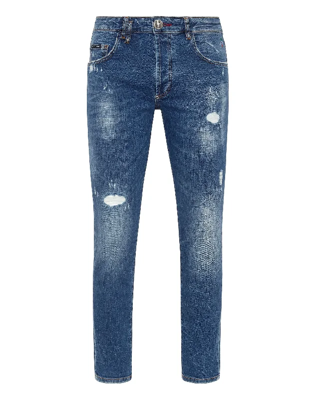 Denim Trousers Skinny Fit Lion Circus