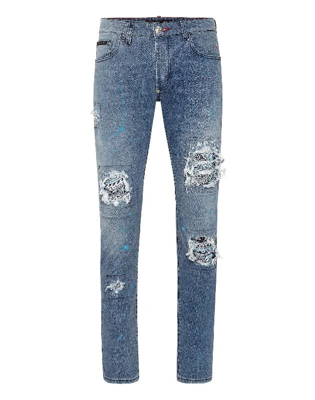 Denim Trousers Super Straight Cut Fit