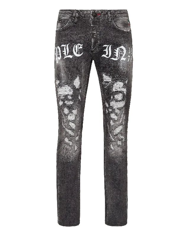 Denim Trousers Super Straight Cut Philipp Plein TM