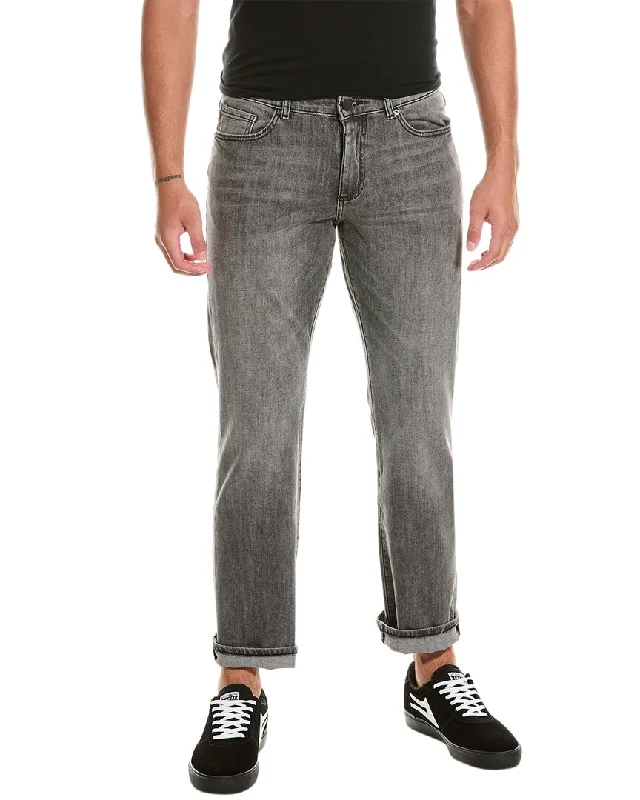 DL1961 Avery Dark Grey Wash Relaxed Straight Jean