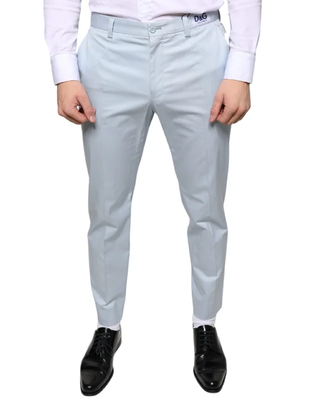 Dolce & Gabbana blue Cotton Dress Men's Pants