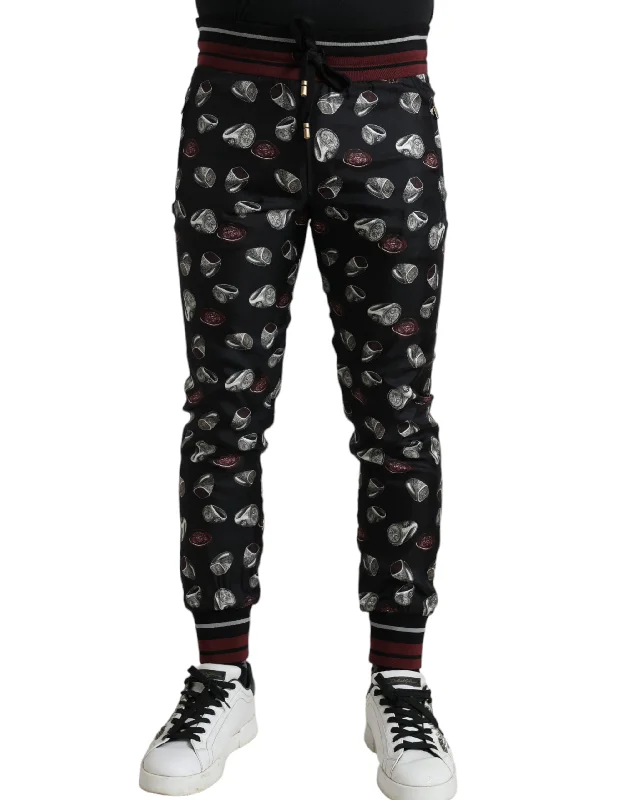 Dolce & Gabbana  Ring Silk Jogging Trousers Men's Pants